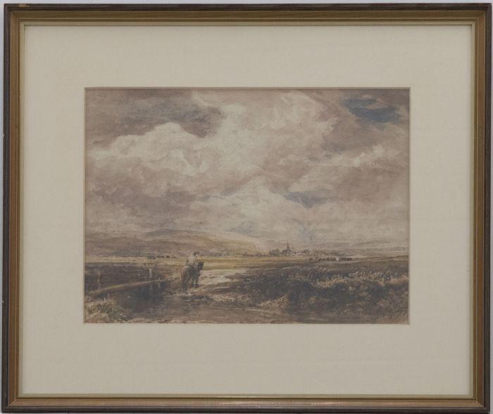 John Keeley RBSA (1849–1930) - Framed Late 19th Century Watercolour, Riding Home