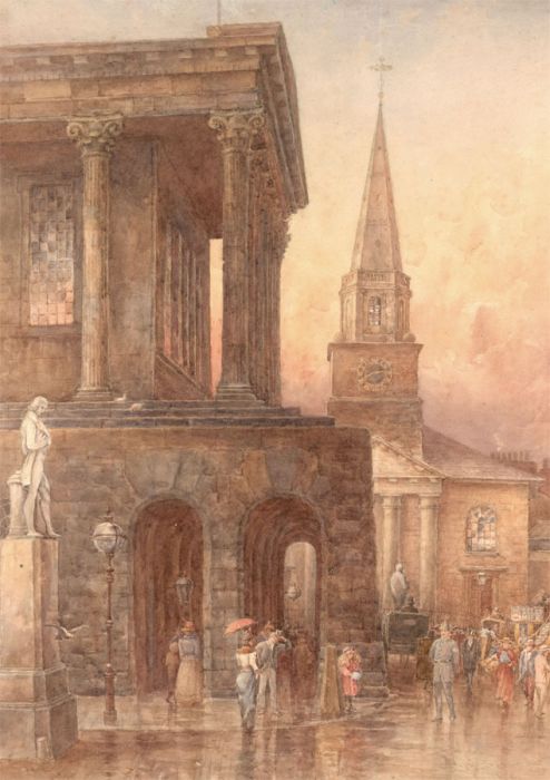 James Billingsley (1860-1932) - 1899 Watercolour, Birmingham Town Hall