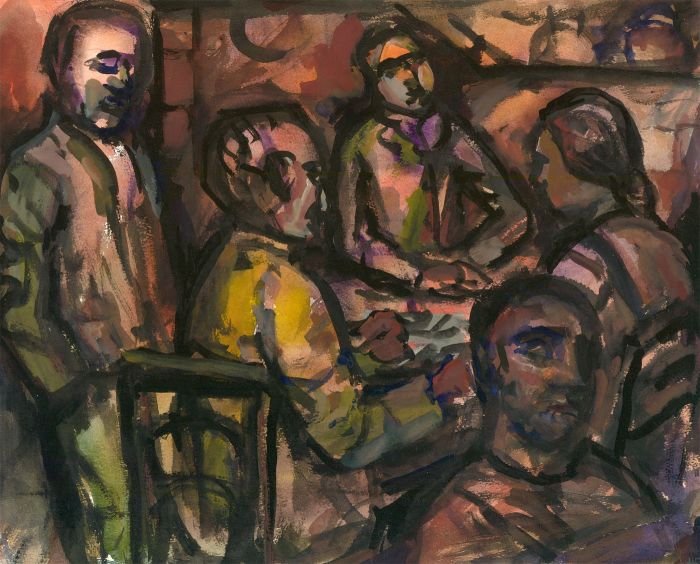 Helen Steinthal (1911-1991) - 20th Century Oil, The Meeting