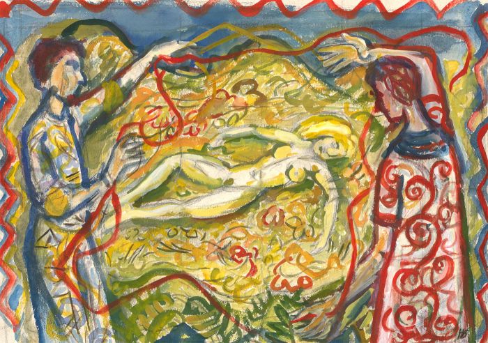 Helen Steinthal (1911-1991) - 20th Century Watercolour, Surrealist Ceremony