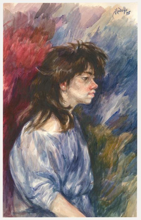 Francis Rudolph (1921-2005) - 20th Century Watercolour, Eighties Girl