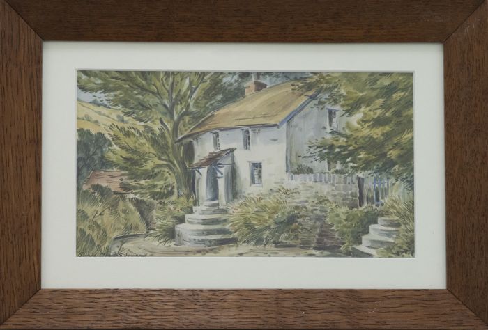 Brenda M. Seymour (1932-2021) - Framed Watercolour, Old Cottage At Berrynarbor