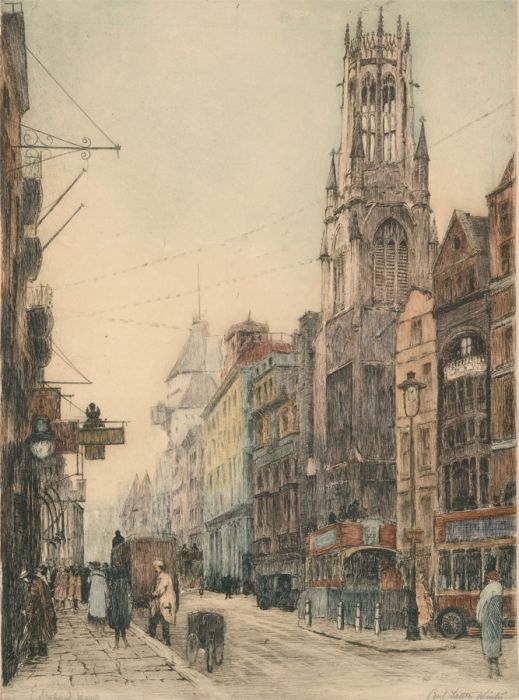Cecil Tatton-Winter (1895-1954) after Edward King - Etching, Bow Church