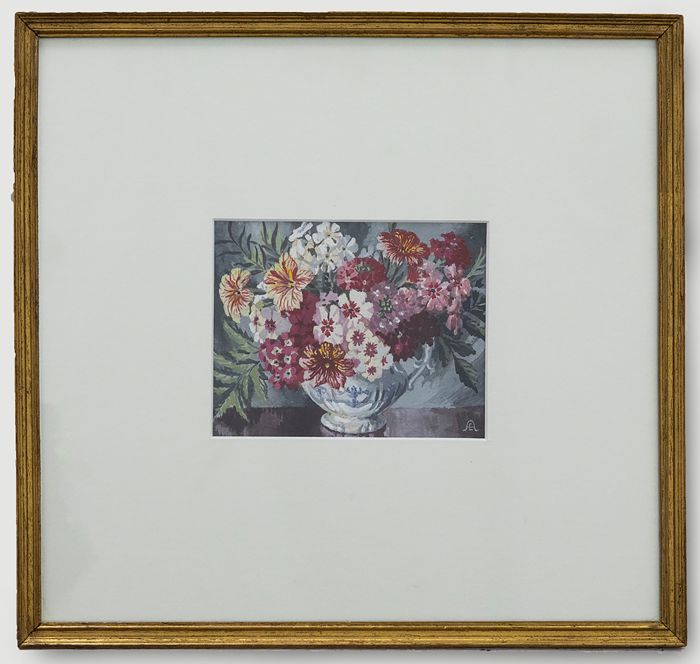 20th Century Gouache - A Pink Array