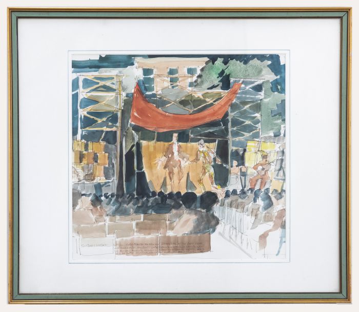 Ron Heresorn - 2004 Watercolour, Sunday Night