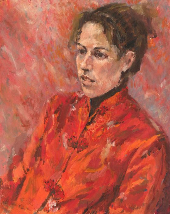 20th Century Oil - Lady in Red