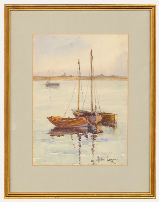 Mildred Lovegrave - 20th Century Watercolour, Trio Of Boats
