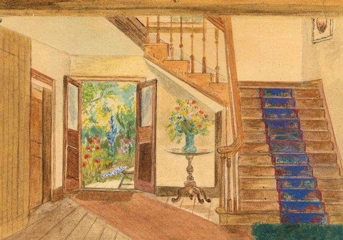 Mid 20th Century Watercolour - Summer Breeze