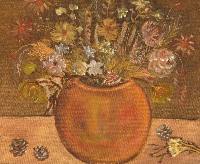 20th Century Oil - Autumn Flowers