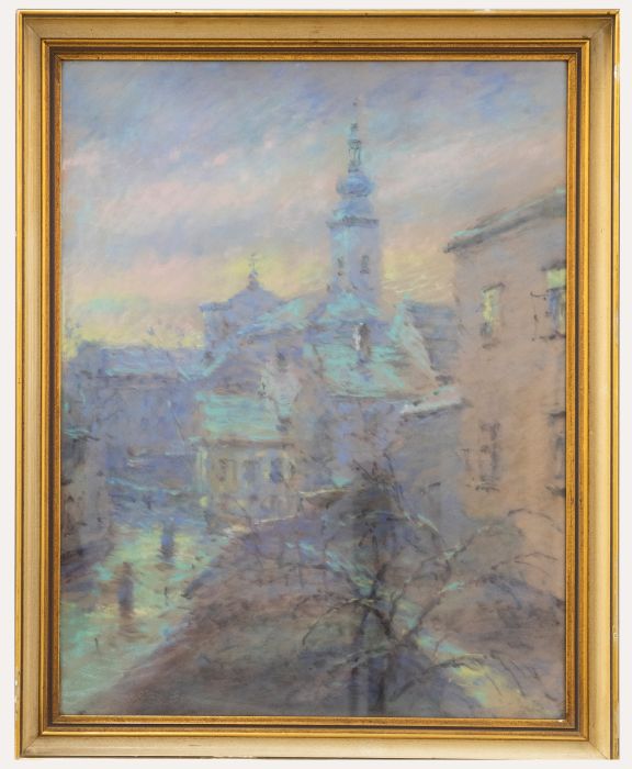 Frantisek Straznicky (1913-1985)  - 1959 Pastel, Early Morning Light