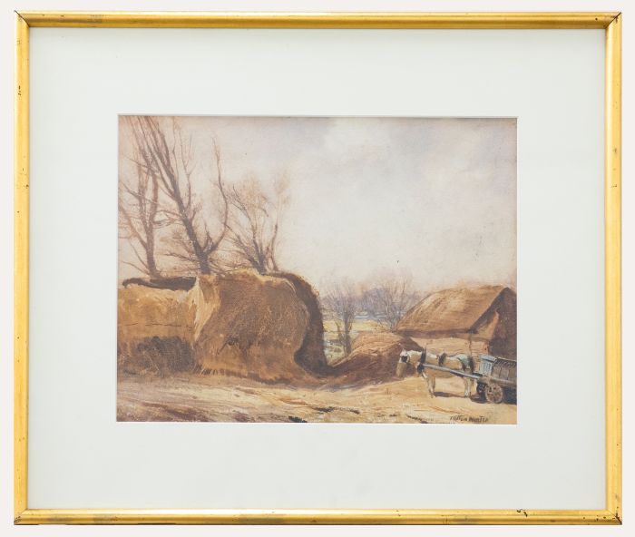 William Tatton Winter RBA (1855-1928) - Watercolour, Break at the Yard