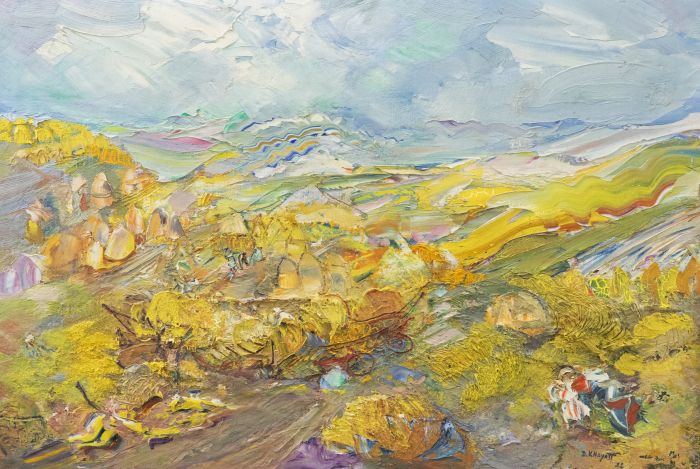 Dora Khayatt (1912-1986) - 1949 Oil, Impasto Landscape