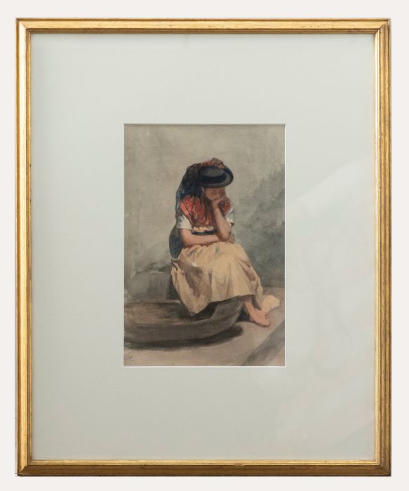 Late 19th Century Watercolour - Costume Portuguesa