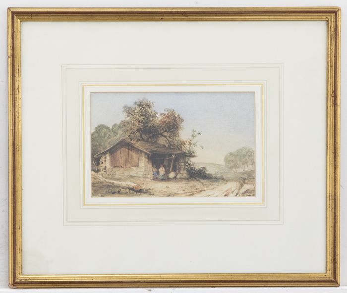 Joseph William Allen (1803-1852) - Early 19th Century Watercolour, By the Barn