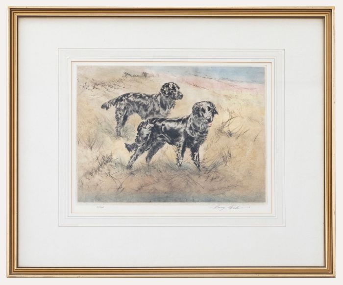 Henry Wilkinson RE (1921-2011) - Early 20th Century Etching, A Pair of Setters