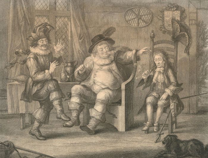 Peltro Tomkins (1759-1840) After Bunbury - Engraving, Aguecheek & The Clown