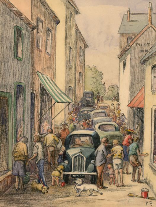 Kathleen Palmer - 20th Century Watercolour, Exmouth in August