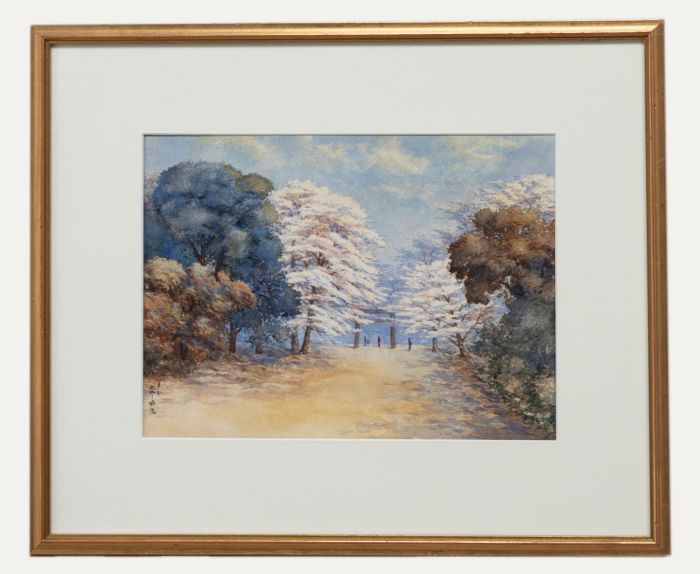 Japanese School  20th Century Watercolour - Spring