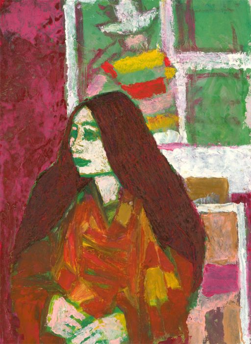 Ewart Johns (1923-2013) - c.1985 Oil, Portrait of Mary