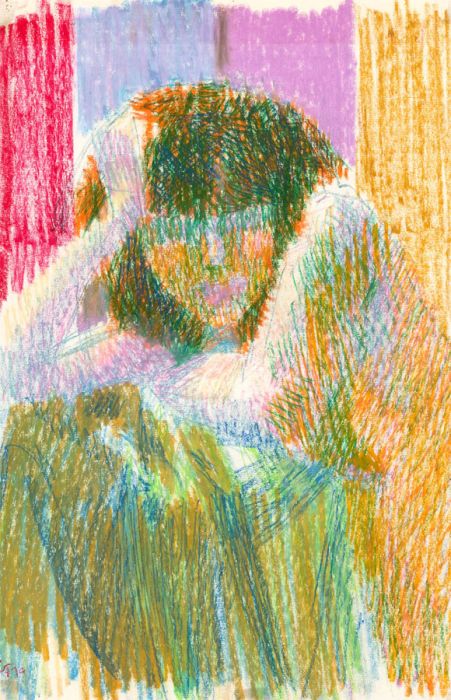 Ewart Johns (1923-2013) - 1979 Pastel, Study of a Girl (Katrina)