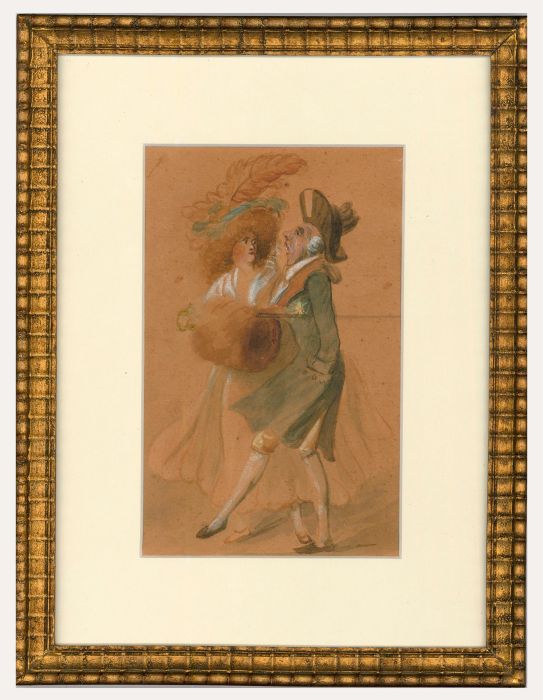 Manner of Thomas Rowlandson - Early 19th Century Watercolour, Promenading