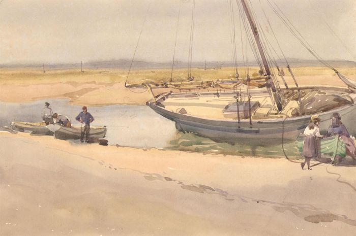 Tom Simpson (1847-1929) - Early 20th Century Watercolour, Woodrolfe, Tollesbury