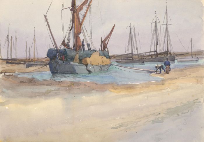 Tom Simpson (1847-1929) - Early 20th Century Watercolour, Out to Sea