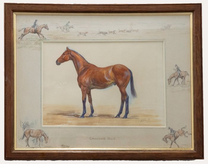 Framed Early 20th Century Watercolour - Gawcombe Vale