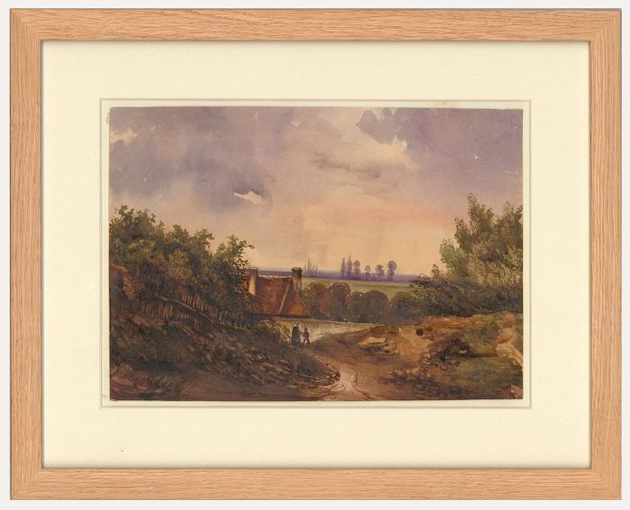 Follower of Simeon Fort (1793-1861) - 19th Century Watercolour, A Country Walk