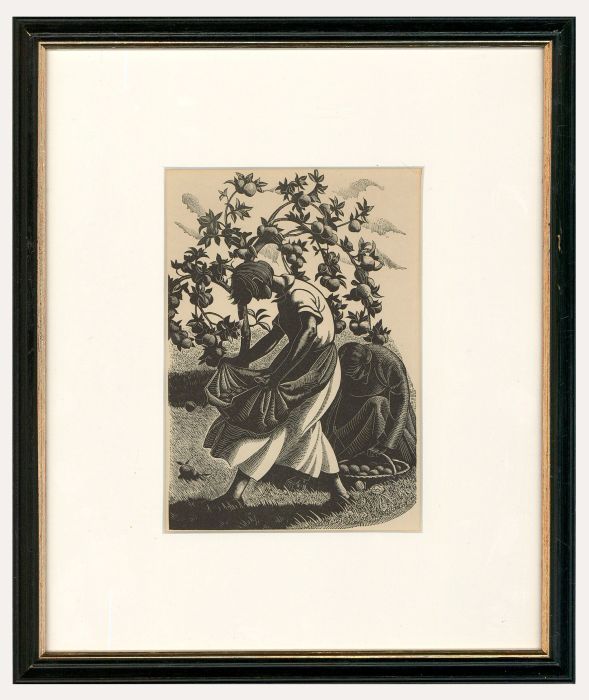 Clare Leighton (1898-1989) - Framed Mid 20th Century Wood Engraving, Harvest