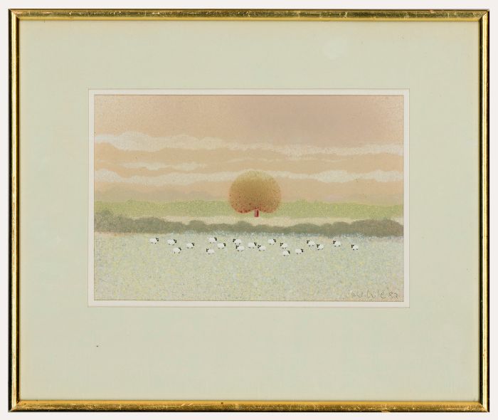 Tina Cole (b.1945) - Framed 20th Century Watercolour, Dawn Frost