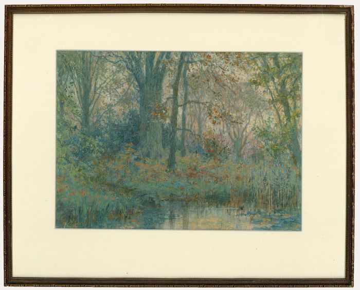 Marks - Early 20th Century Watercolour, Buckinghamshire Woodland
