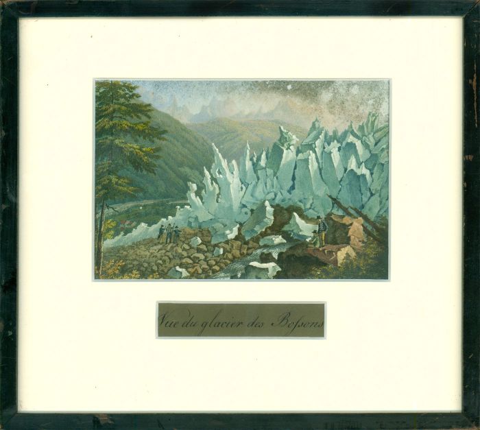 Early 20th Century Aquatint - View of the Bossons Glacier