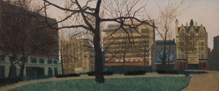 Vivian Bewick (1912-1999) - Mid 20th Century Oil, Inner City Park in Winter