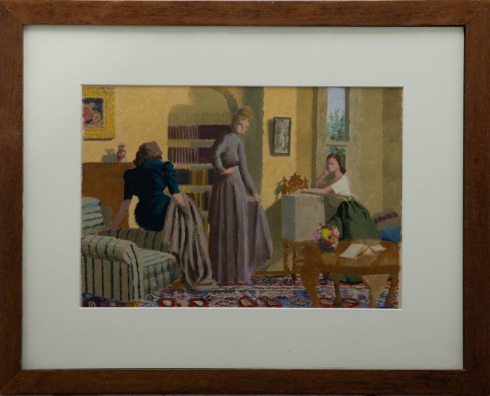 Vivian Bewick (1912-1999) - Mid 20th Century Oil, In the Drawing Room