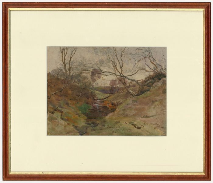 William Walls (1860-1942) - Scottish School 1900 Watercolour, Deanfaulds