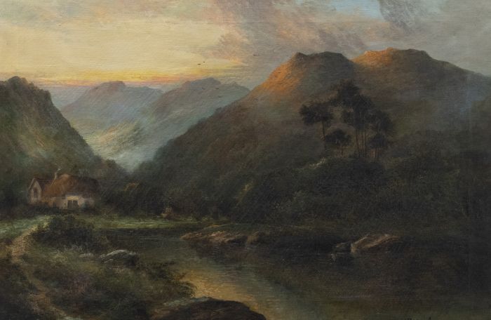 Francis E. Jamieson (1895-1950)  - Early 20th Century Oil, Cottage on the Loch