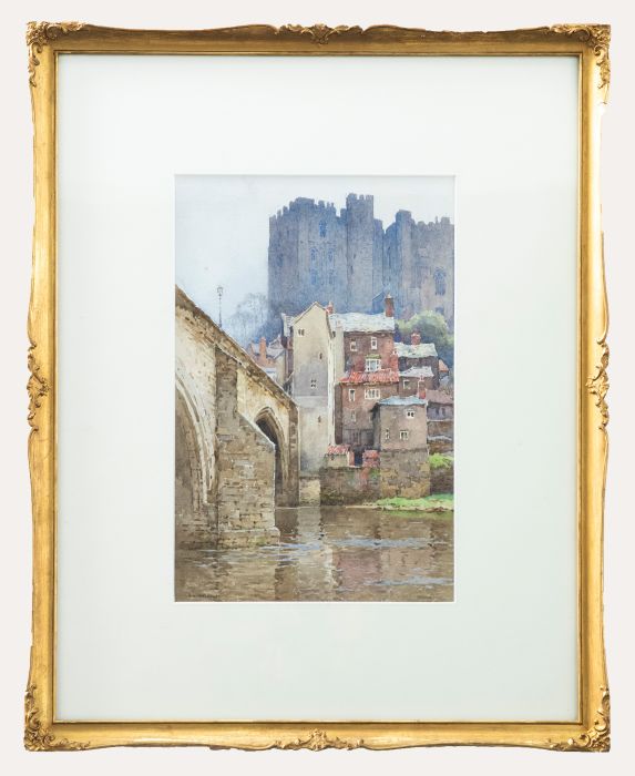 Ernest William Haslehust (1866-1949) - Watercolour, Durham Castle