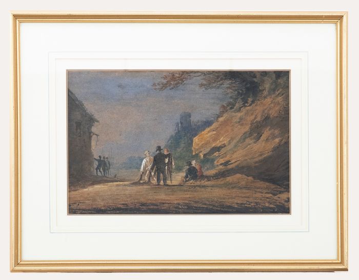 Attrib. William Payne (1760-1830) - Early 19th Century Watercolour, Fisherfolk