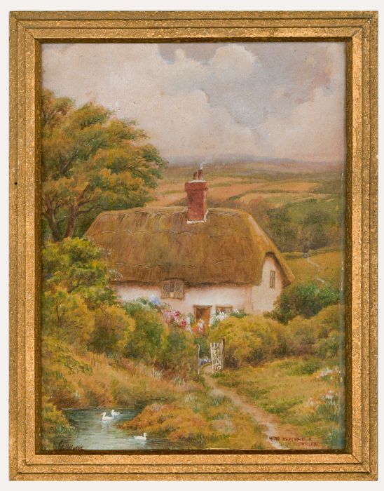 G. Holmes - Framed Early 20th Century Watercolour, A Cottage Near Heathfield