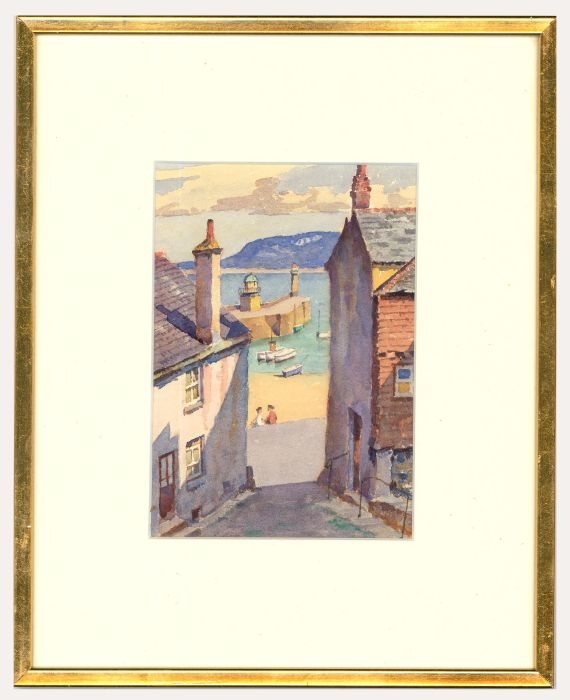 James Heseldin (1887-1969) - Mid 20th Century Watercolour, Lovers on the Coast