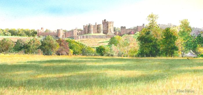 Alan Wilson - Contemporary Watercolour, Alnwick Castle