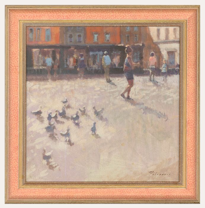 Zlatan Pilipovic (b.1958) - Contemporary Oil, The Town Square
