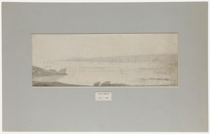 John Varley (1777-1842) - Early 19th Century Watercolour, Hazy Coastal Scene