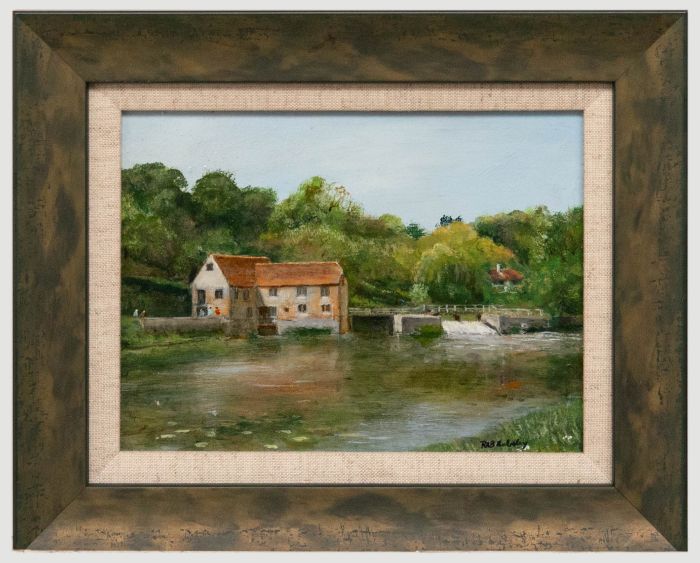 Alan Emberly - Framed Contemporary Oil, The Mill