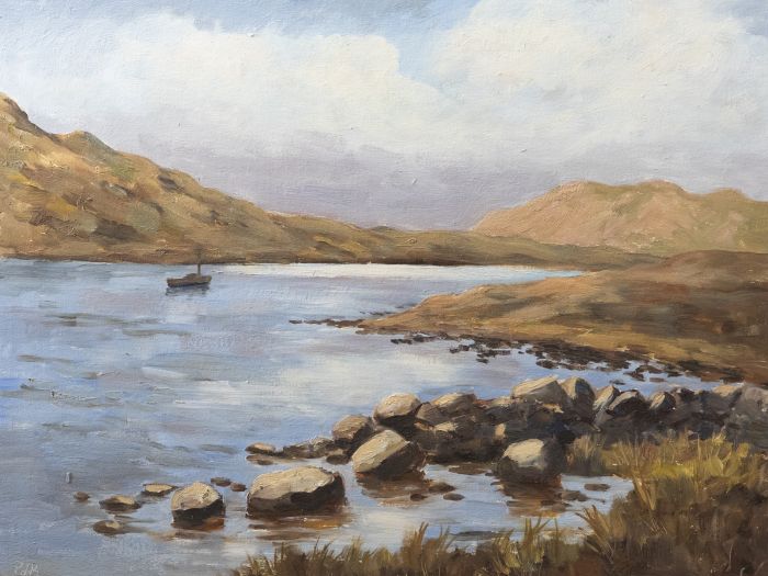 De Brett - 20th Century Oil, Coastal Inlet