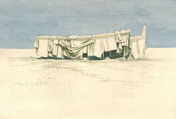 Trevor Frankland (1931-2011) - 20th Century Watercolour, Tarpaulin