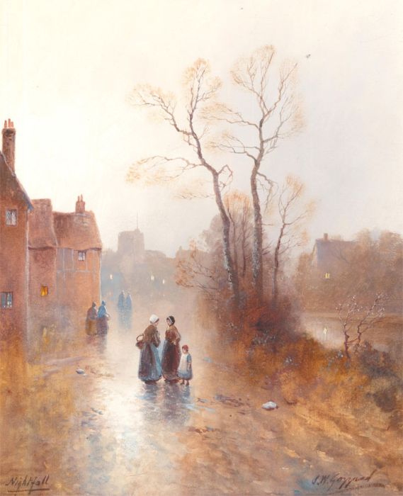 James Walter Gozzard (1862-1926) - Early 20th Century Watercolour, Nightfall