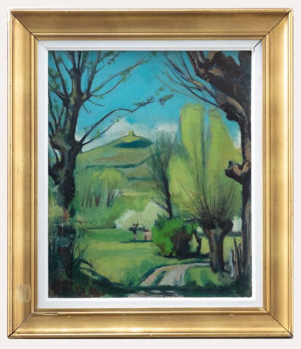 Lucien Maisonneuve  (1920-2011) - 20th Century Oil, Glastonbury Tor