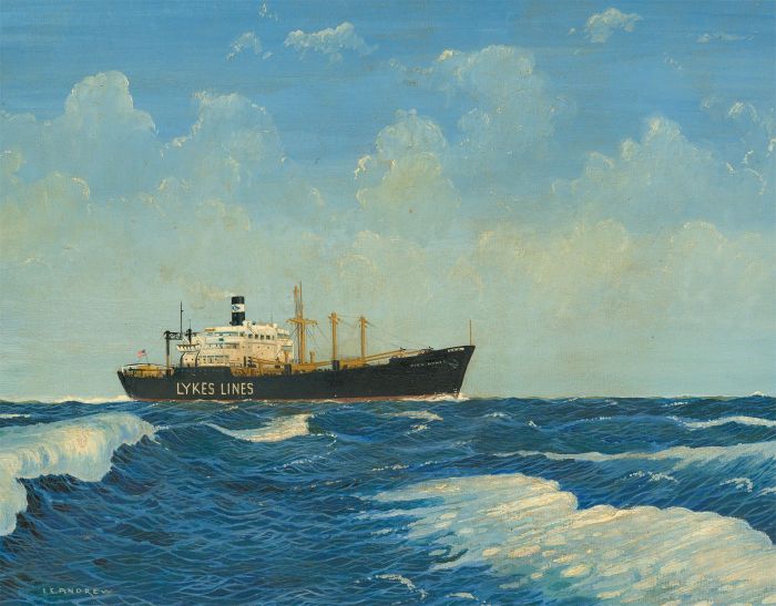 I. E. Andrew - Mid 20th Century Oil, Lykes Liner